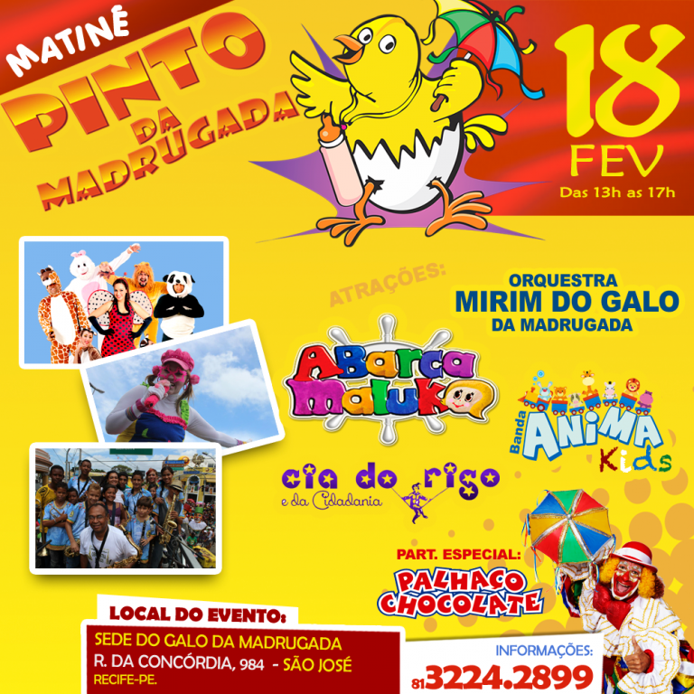 Pequenos foliões tem diversão garantida na prévia Pinto da Madrugada